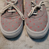 Vans Classic Pink & Grey Polka Dot Sneakers Size 7.5