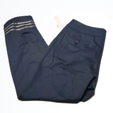 NWT Willi Smith Navy w Silver Accent Ankle Pants Size 10