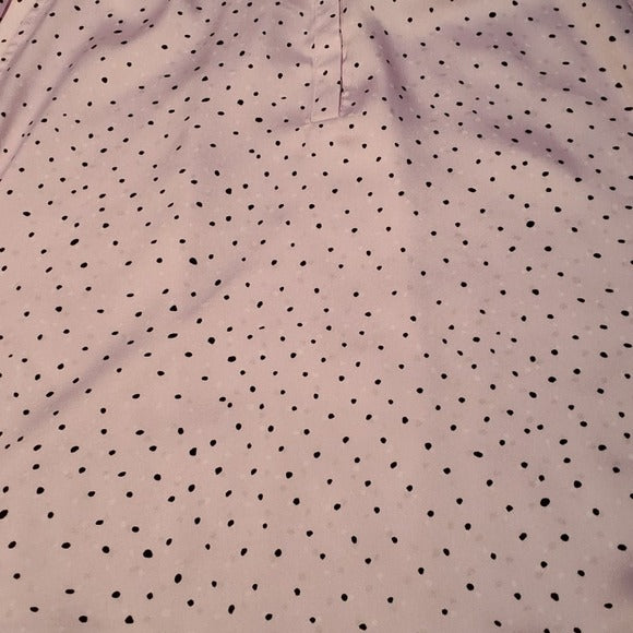 NWT Sioni 3/4 Sleeve Lavender Polka Dot V Neck Blouse