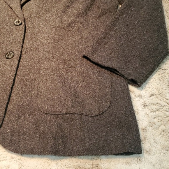 Tracy Evans Vintage Long Wool Blend Fancy Blazer Size L