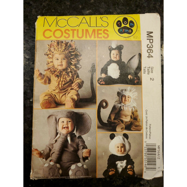 UNCUT MCCALLS #MP364 CHILD Toddler Size 2