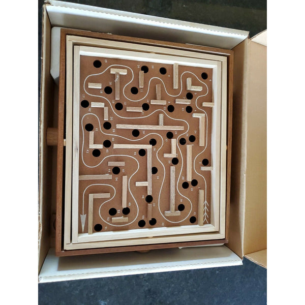 Vintage Crestline Labyrinth Wooden Game