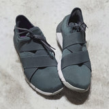 Reebok Grey Blue Neoprene Criss Cross Sneakers Size 10