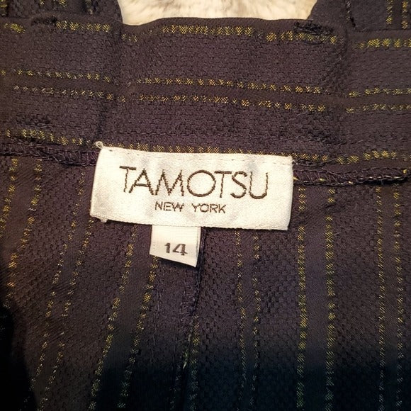 Tamotsu New York High Waist Vintage Dress Pants Size 14