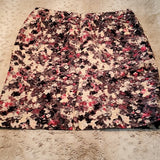 Talbots Floral Lined Knee Length Pencil Skirt Size 10P