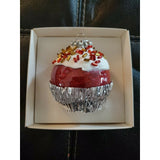 Topperscot Classic Collector's Series Red Cupcake Christmas Tree Ornament