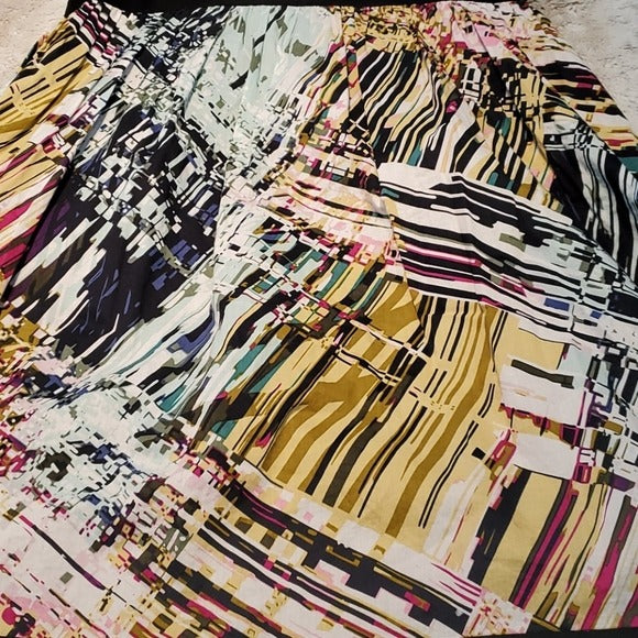 Suzi Chin for Maggy Boutique Colorful Aline Dress Size 6