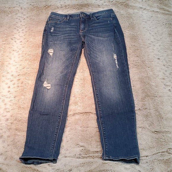 White House Black Market The Skinny Blue Jean Size 2