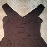 BB Dakota Black Wide Shoulder Crinkle Dress Size 8