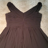 BB Dakota Black Wide Shoulder Crinkle Dress Size 8