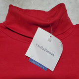 NWT Croft & Barrow Simple Red Long Sleeve Turtleneck Size XL