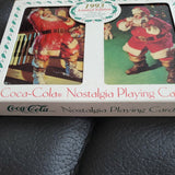 Vintage Christmas Coca Cola Santa Claus Collectible Tin Playing Cards 1993