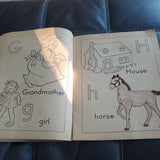 1959 ABC Color As You Learn Coloring Book Merrill Company 1585 Ages 4 to 8