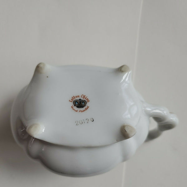 Vintage Lefton Porcelain Creamer, Hand Painted Gold Wheat Pattern, 20120 Japan