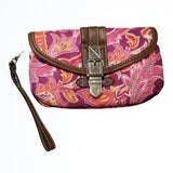 NWT Chaps Small Traveler Style Wristlet Paisley