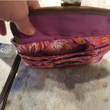 NWT Chaps Small Traveler Style Wristlet Paisley