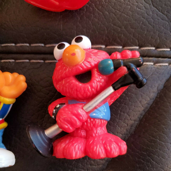 2010 Sesame Street Workshop Figures Lot Of 4 Hasbro Ernie Cookie Elmo Bert Bird