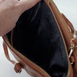 Joe's Jeans Brown Leather Crossbody Wallet Bag Purse Multiple Pockets