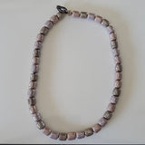 Boutique Heavier Weight Muted Lavendar Stone Necklace