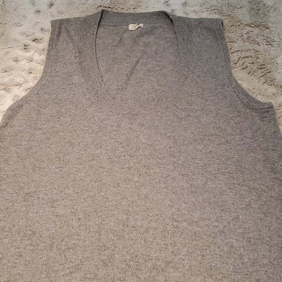 J.Crew Grey Cashmere Blend Sweater Sleeveless Above Knee Tunic Dress Size S