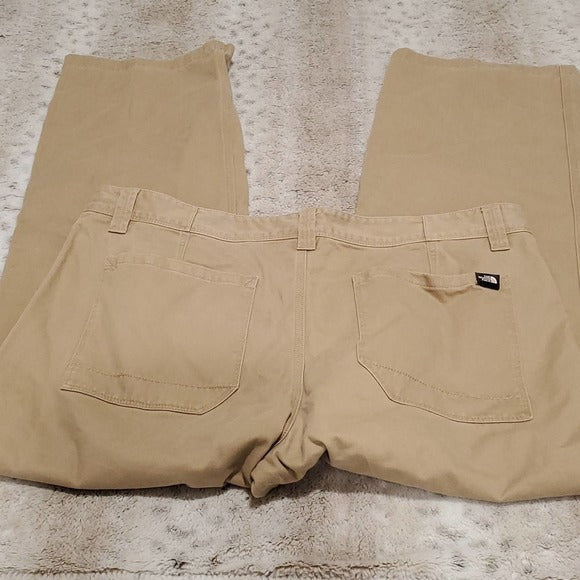 The North Face Men's Khaki Tan Straight Leg Relaxed Fit Pants Size 38 Short