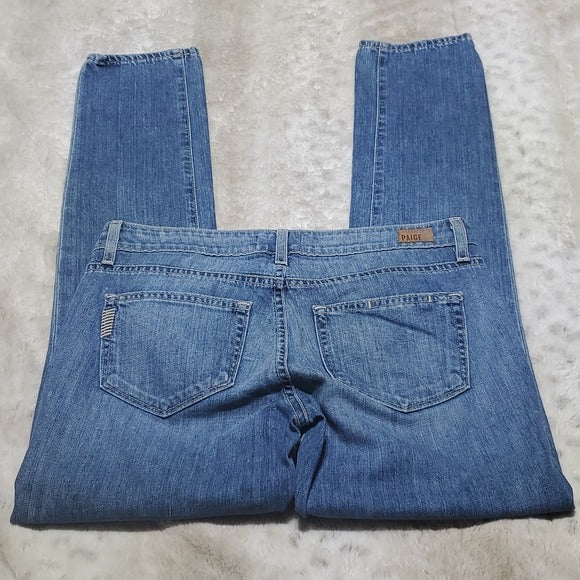 Paige Jimmy Jimmy Skinny Lower Rise Soft Blue Jeans Size 25