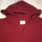 NWT Romeo & Me Maroon Oversize Poncho Size S