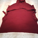 NWT Romeo & Me Maroon Oversize Poncho Size S