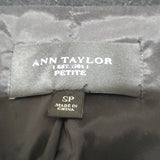 Ann Taylor Faux Fur Wool Cashmere Blend Long Coat Size SP