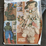 Simplicity #8242 30" CAT DOLLS WITH CLOTHES Uncut Sewing Pattern One Size