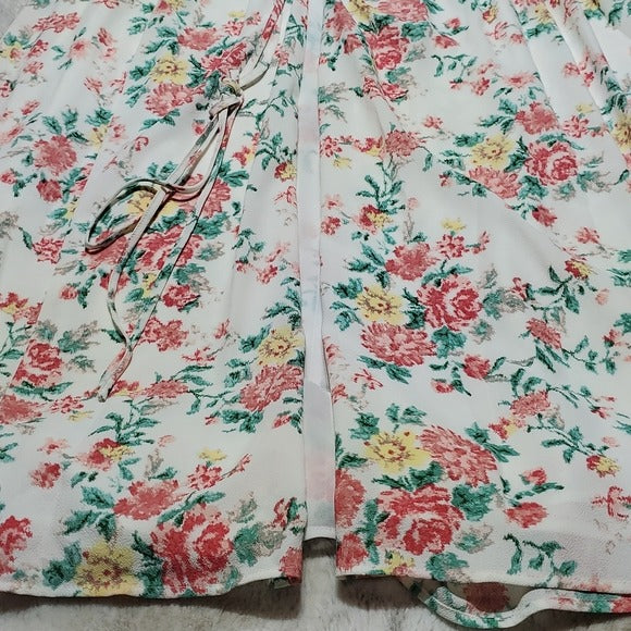 NWT 1. State Floral Print Neo Renaissance Wrap Dress Women's Size 6