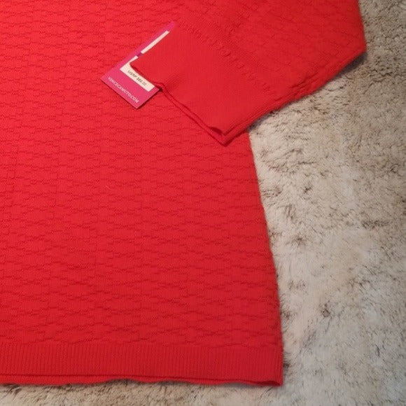 NWT Vince Camuto Dark Orange Light Sweater Size 2XL