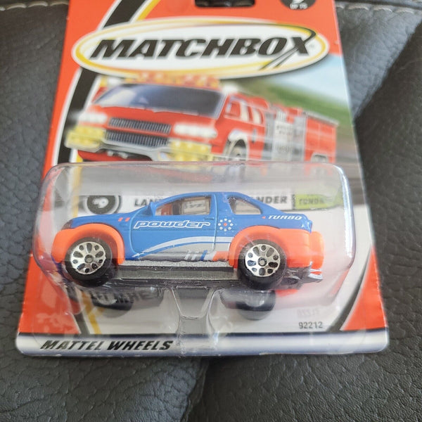 2000 MATCHBOX TEAM TUNDRA SERIES #9 of 75 LAND ROVER FREELANDER Blue Orange New