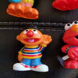 2010 Sesame Street Workshop Figures Lot Of 4 Hasbro Ernie Cookie Elmo Bert Bird