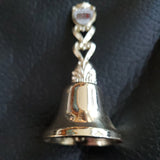 Vintage Galena Illinois Grants Home Gold Tone Souvenir Trinket Service Bell