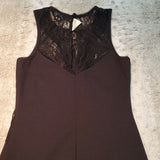 NWT Miss Selfridge Black Cross Ruffle LBD Dress Size 0