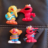 2010 Sesame Street Workshop Figures Lot Of 4 Hasbro Ernie Cookie Elmo Bert Bird