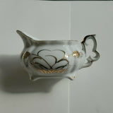Vintage Lefton Porcelain Creamer, Hand Painted Gold Wheat Pattern, 20120 Japan
