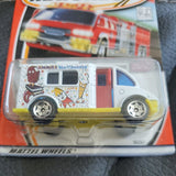 MATCHBOX WHITE ICE CREAM TRUCK #65 Mattel Die Cast Toy Car Vehicle 65 of 75 NEW