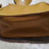 Vince Camuto Caramel Tal Crossbody Leather Saddle Purse w Horseshoe Hardware