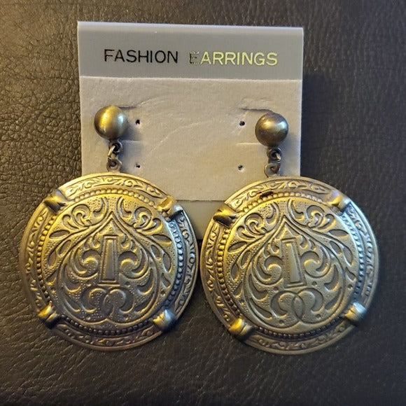 Boutique Large Mandala Style Earrings