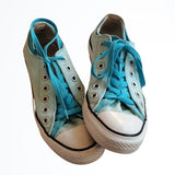 Converse All Star Sea Foam Green and White Tied Rubber Toe Fashion Sneakers Sz 7