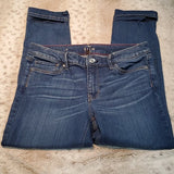 White House Black Market The Slim Crop Cuffed Jean Size 6