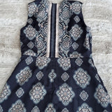 Ann Taylor Blue White Damask Paisley Print A Line Knee Length Dress Size 0 NWT