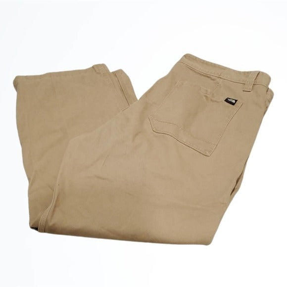 The North Face Men's Khaki Tan Straight Leg Relaxed Fit Pants Size 38 Short