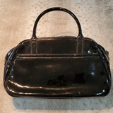 Kate Spade Black Patent Leather Hand Bag With Bow