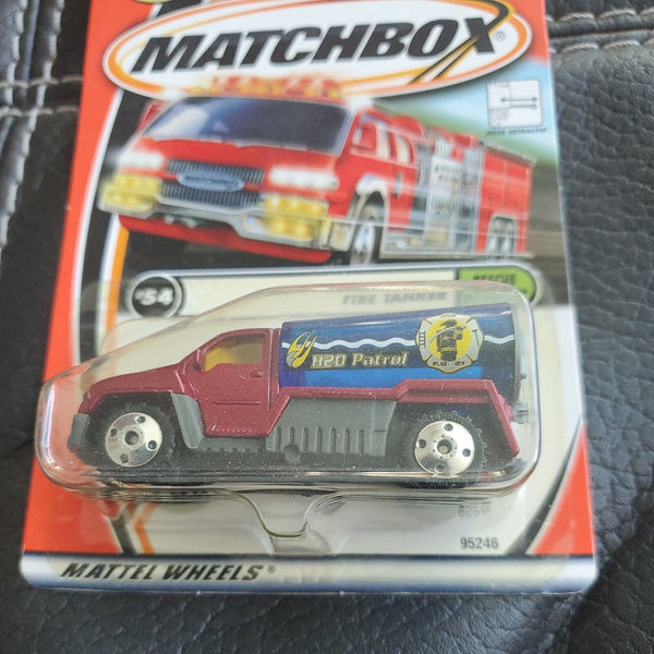 Vintage 2001 Matchbox 50th Anniversary #54 Rescue Rookies Fire Tanker 95246