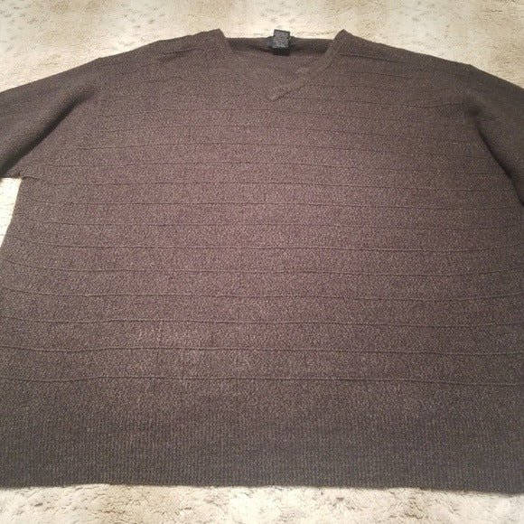 Dockers Light Weight Vneck Gray Sweater Size 2XL