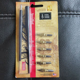 Speedball No. 5 Artists Pen Set - 2 Penholders w/ 6 Nibs, 3 Pen Tips