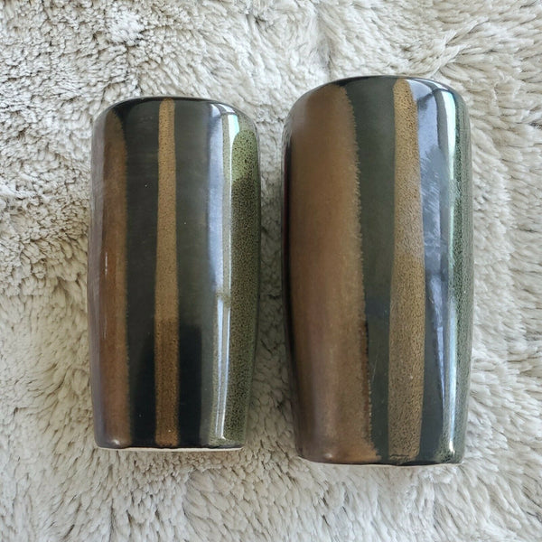 Sango Avanti Black Salt and Pepper Shaker Set Matches Full Dinner Set